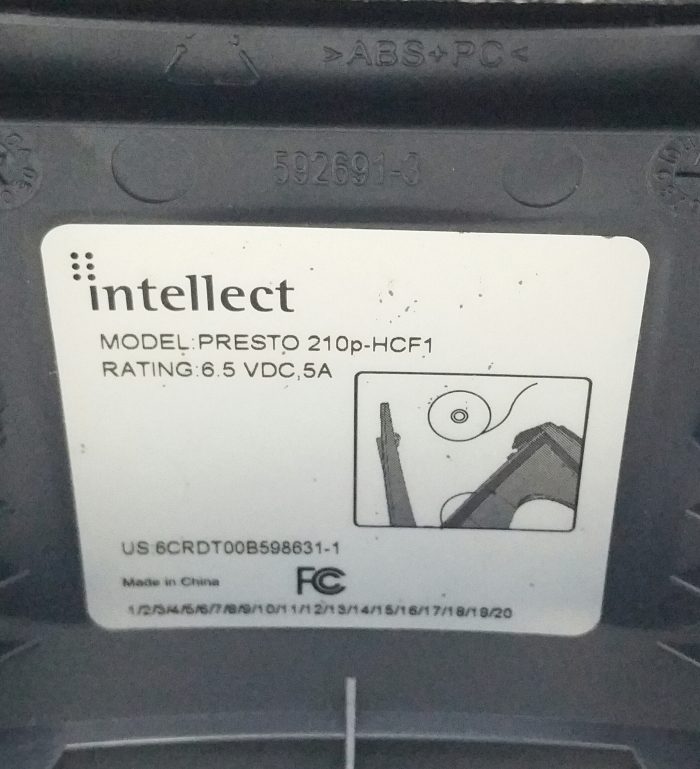 Intellect PRESTO 210p-HCF1 Card Machine - Image 3