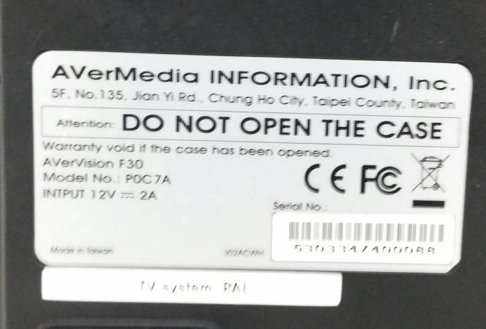 Aver Media Aver Vision F30 VGA Digital Document Camera - Image 3