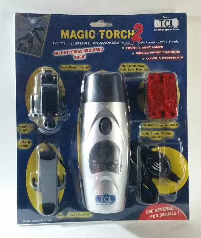 TCL Magic Torch2 Dual Purpose Windup Cycle Lamp/ Utility Torch - Image 2