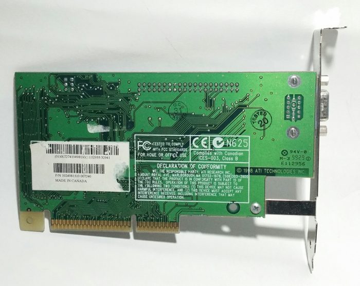 ATI Rage Pro AGP AMC VER 2.0 VGA Graphics Card - Image 4