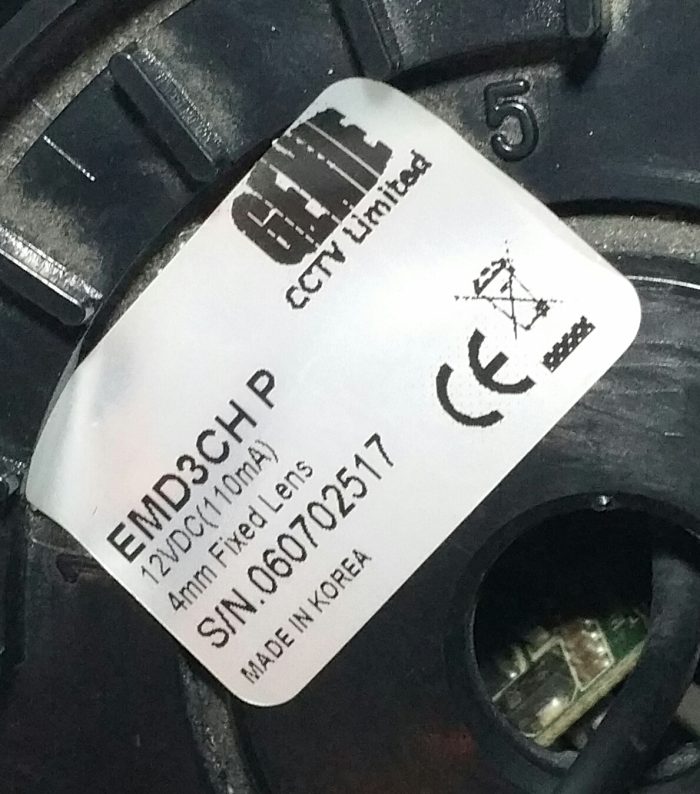 Genie EMD3CHP CCTV Camera 4mm Fixed Lens - Image 3