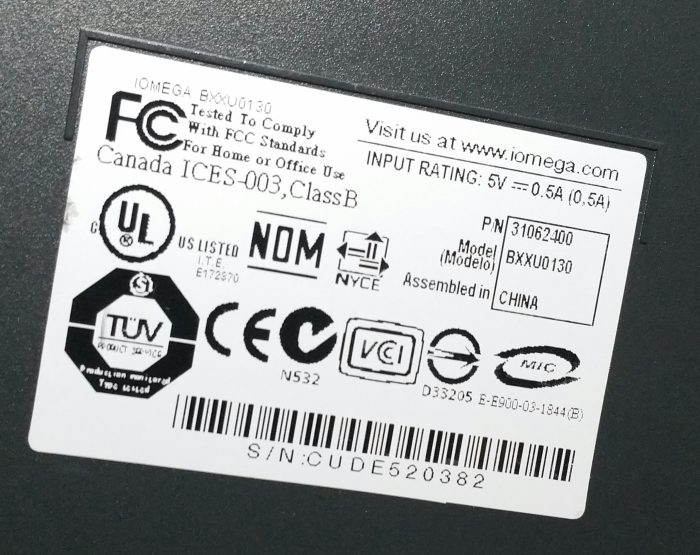 Iomega BXXU0130 USB Floppy Drive - Image 3