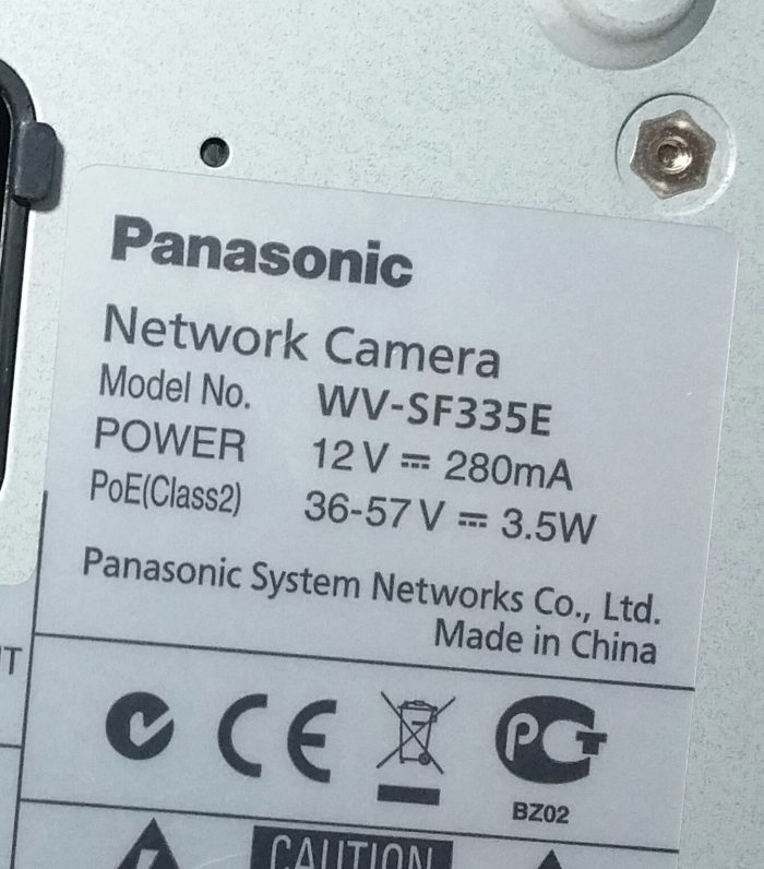 Panasonic i-pro WV-SF335E Network CCTV Camera - Image 3