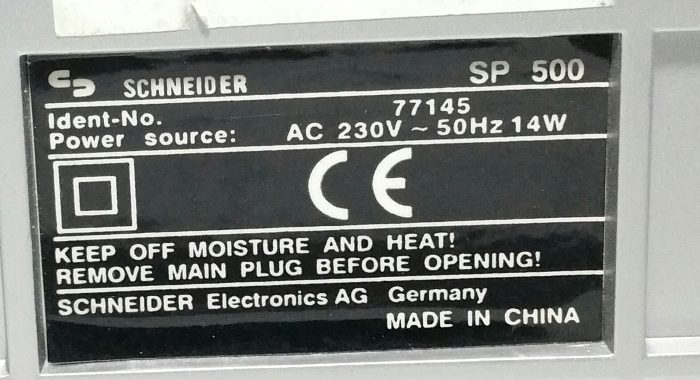 Schneider SP500 CD Player/ Stereo Radio Cassette Compact Disc Digital Audio Radio Damaged Battery Cover - Image 3