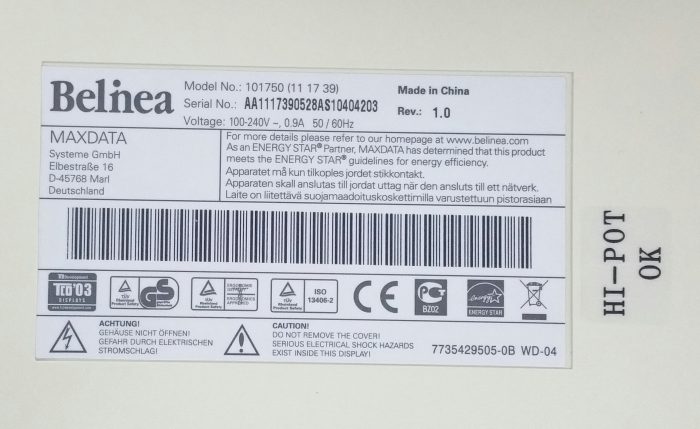 Belnea 101750(111739) 17.5" VGA DVI Monitor - Image 3