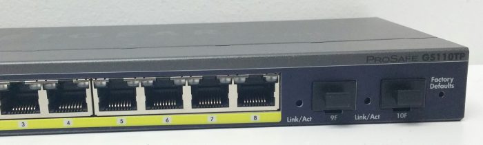 Netgear Prosafe GS110TP V2 Prosafe 8 Port Gigabit Smart Switch With PoE & Fiber Uplink - Image 6