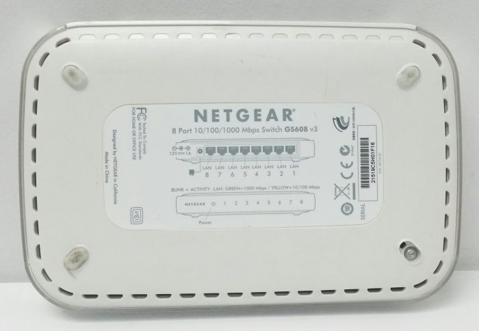 Netgear GS608 V3 8 Port 10/100/1000 Mbps Switch - Image 3
