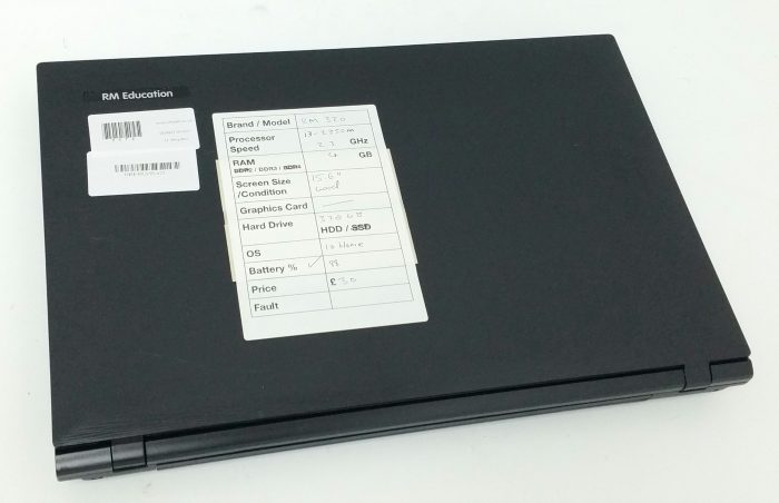 RM Education Notebook 320 W255EU i3-2350M 2.3GHz 4GB RAM 15.6" 320GB HDD Windows 10 Home - Image 3