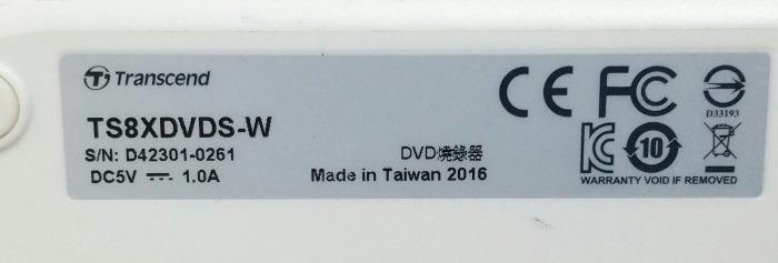 Transcend TS8XDVDS-W Slim Portable DVD Writer - Image 3