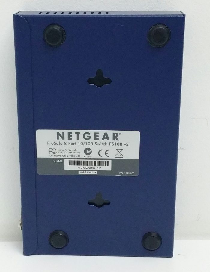 Netgear FS108 V2 ProSafe 8 Port 10/100 Fast Ethernet Switch - Image 4