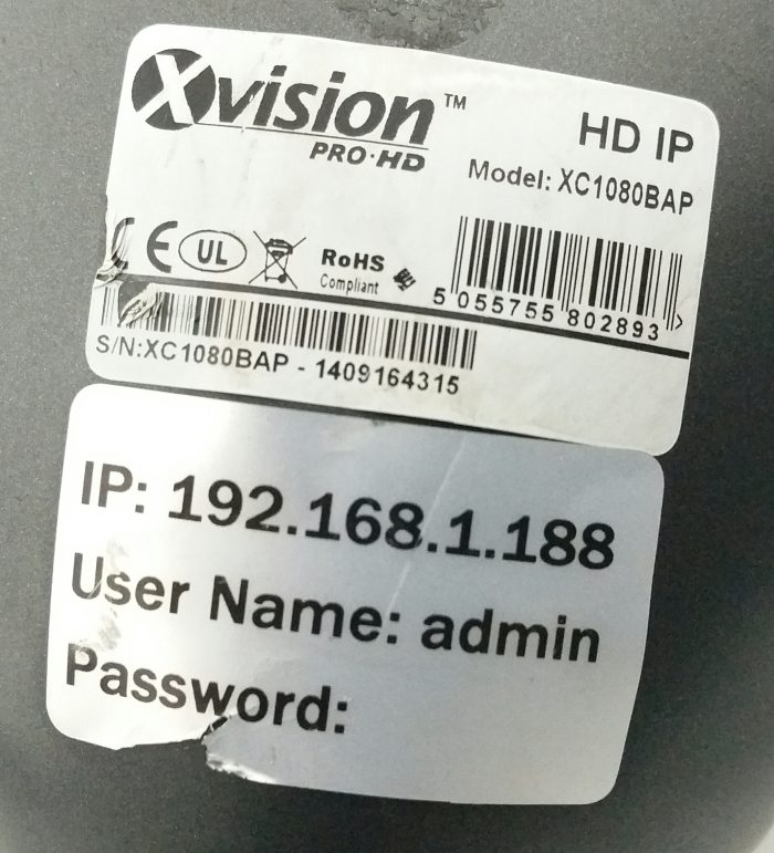 XVision Pro HD IP XC1080BAP CCTV Camera - Image 3
