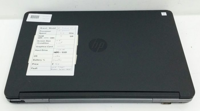 HP Probook 650 G1 - i3-4000M 2.4GHz - 4GB - 15.6" - 128GB SSD - Windows 10 Pro - Image 3