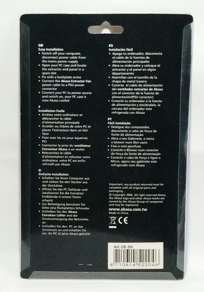 Akasa AK-SB-BK System Air Extractor - Image 3