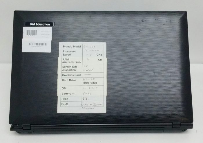 RM Education Notebook 320 W255EU i5-2450M 2.5GHz 4GB RAM 15.6" 320 GB HDD Windows 10 Home - Image 3