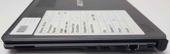 Acer Aspire 3810TZ - Pentium u4100 1.3GHz - 13" - 3GB RAM - 320GB HDD - Windows 10 home - Image 6