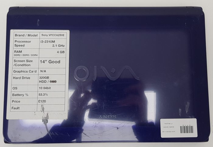 Sony Vaio PCG-61813M - i3-2310M 2.1GHz - 4GB RAM - 320GB HDD - windows 10 64bit - Image 6