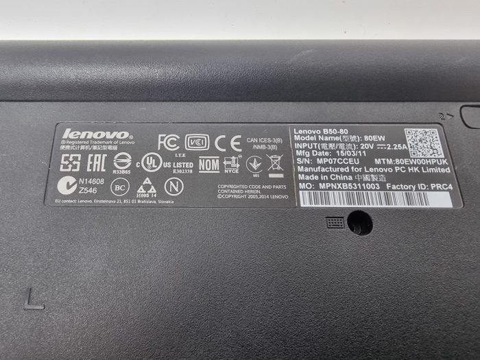 LENOVO B50-80 - i5-5th GEN - 4GB RAM - NO HDD - Image 8