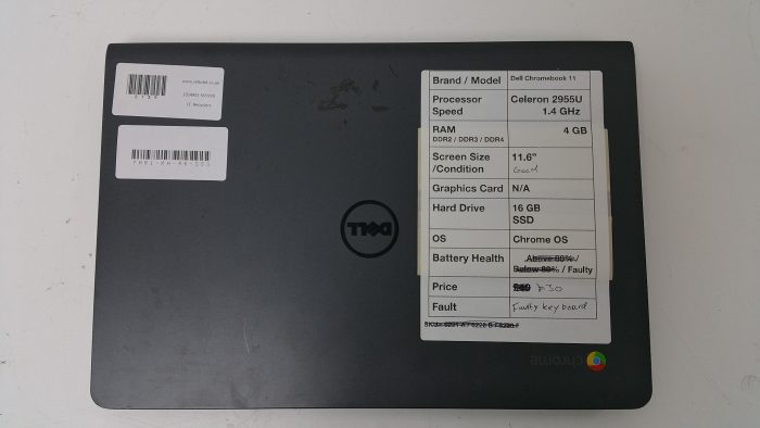 Dell Chromebook 11/ Celeron 2955U 1.4 GHz/ 4GB RAM/ 16GB SSD/ Chrome OS - Image 3