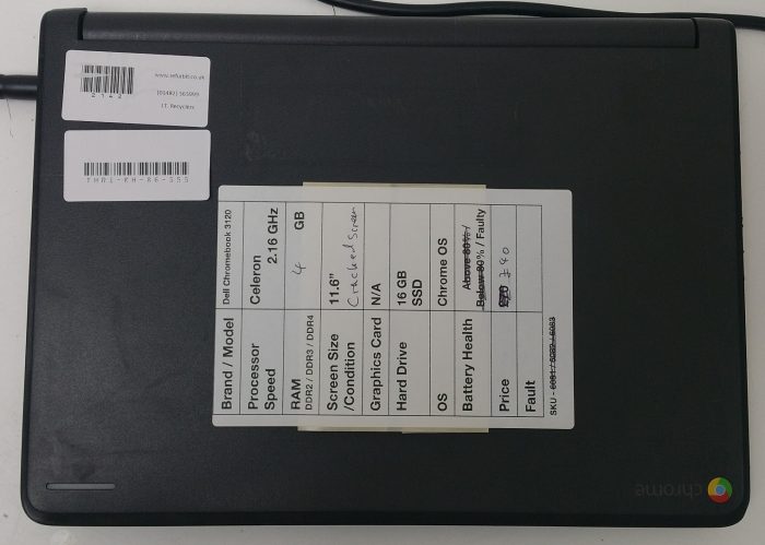 Dell Chromebook 3120/ Celeron 2.16GHz/ 4GB RAM/ 16GB SSD/ Chrome OS - Image 3