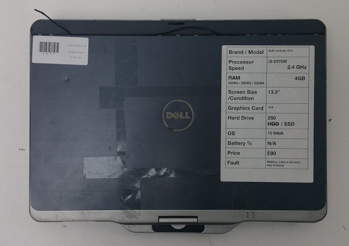 Dell Latitude XT3/ i3-2370M 2.4GHz/ RAM 4GB/250GB SSD/ Window 10 64bit - Image 4