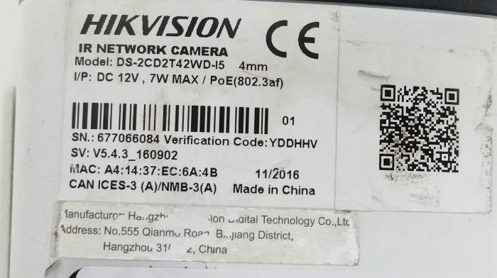 Hikvision DS-2CD2T42WD-I5 IR Network Camera 4mm CCTV Camera - Image 3