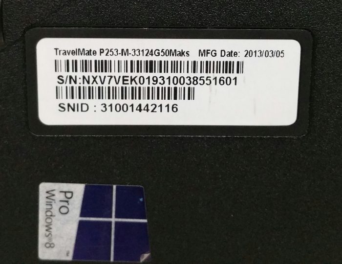 Acer TravelMate P253-M-33124G50Maks i3-3120m 2.5GHz 4GB Ram 15.6" 500GB HDD Windows 10 Pro - Image 4
