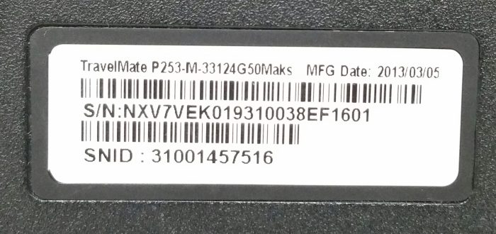 Acer TravelMate P253-M-33124G50Maks i3-3120m 2.5GHz 4GB Ram 15.6" 500GB HDD Windows 10 Pro - Image 4