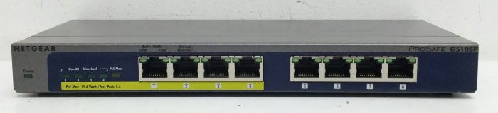 Netgear Prosafe GS108P 8 port 10/100/1000 Switch with 4 Port PoE - Image 2