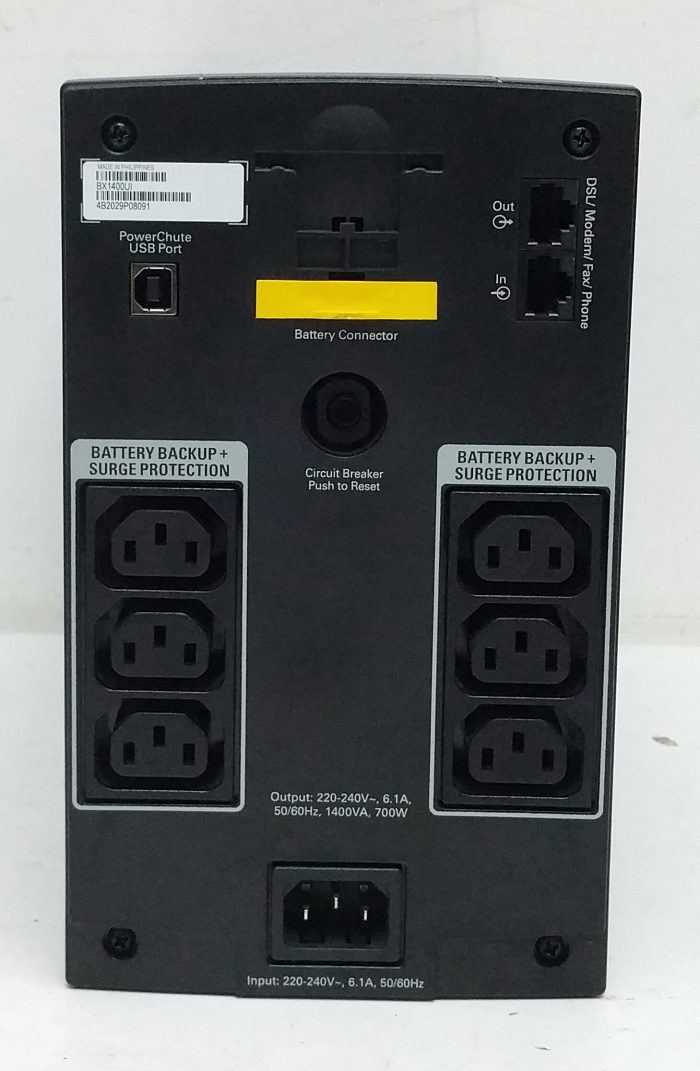 APC BX1400UI 220-240V Uninterruptible Power Supply (UPS) - Image 5