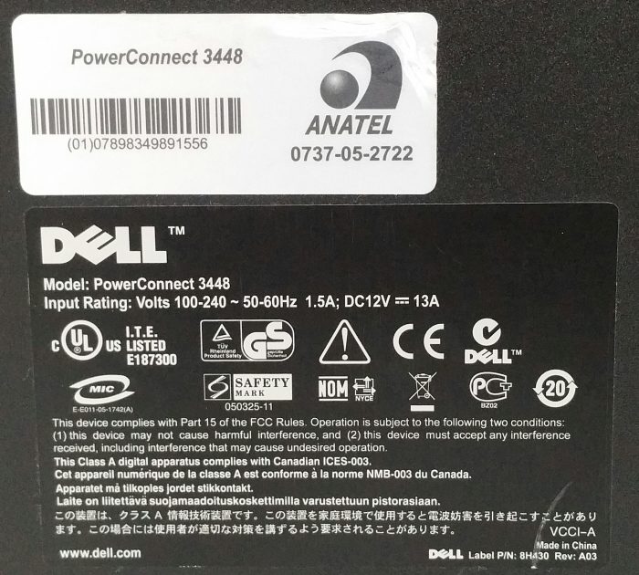 Dell PowerConnect 3448 48-Port Ethernet Switch - Image 3