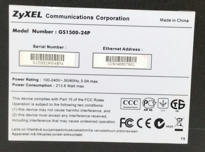 Zyxel GS1500-24P 24-Port PoE Ethernet Network Switch - Image 3