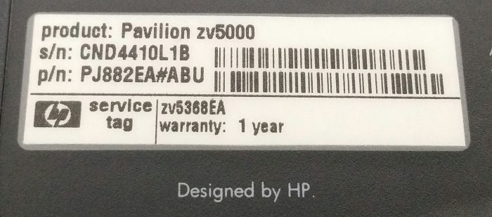 HP Pavilion Zv5000 Zv5368EA - Intel Pentium 3.0GHz - 384MB RAM - 15.4" - ATI Radion 9000 - Image 4