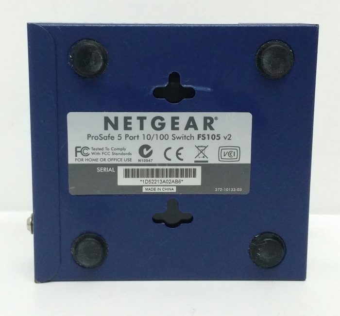 Netgear FS105 V2 ProSafe 5 Port 10/100 Fast Ethernet Switch - Image 3