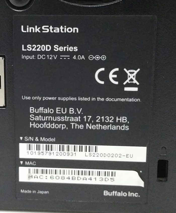 Buffalo Linkstation LS220D Hard Drive NAS Storage System - Image 3