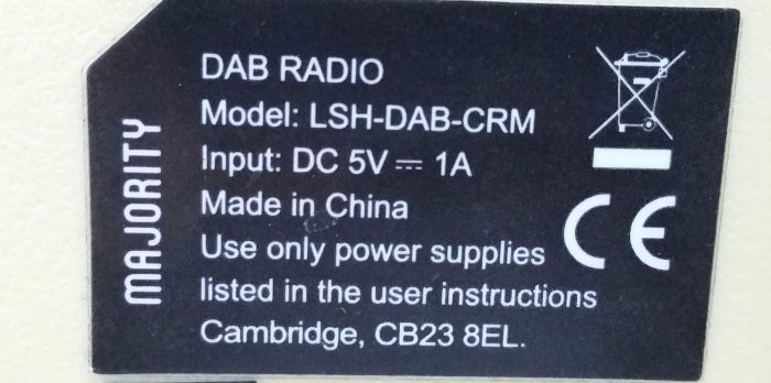 Majority LSH-DAB-CRM Dab Radio - Image 3