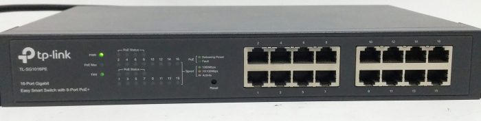 TP-Link TL-SG1016PE 16-Port Gigabit Easy Smart Switch with 8-Port PoE+ - Image 5