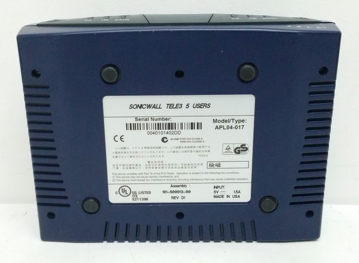 SonicWall TELE3 APL04-017 5 Users Internet Security Appliance - Image 3