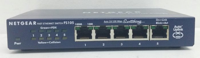 Netgear FS105 5 Port 10/100 Mbps Fast Ethernet Switch - Image 2