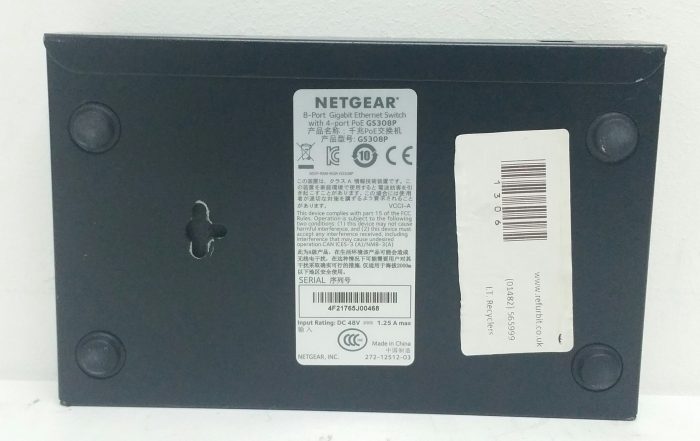 Netgear GS308P 8-Port Gigabit Ethernet Switch with 4-Port PoE - Image 3