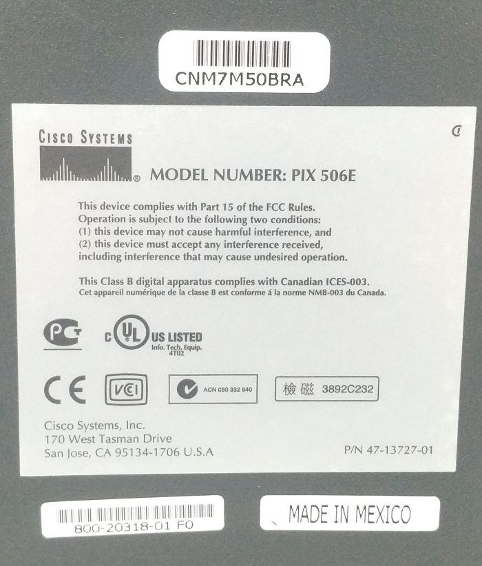 Cisco PIX 506E Firewall Appliance - Image 3