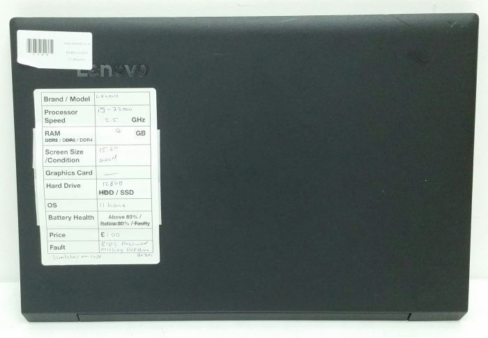 Lenovo V110-15ISK - i5-7200U 2.5GHz - 4GB Ram - 15.6" - 128GB SSD - Windows 11 Home - Image 3