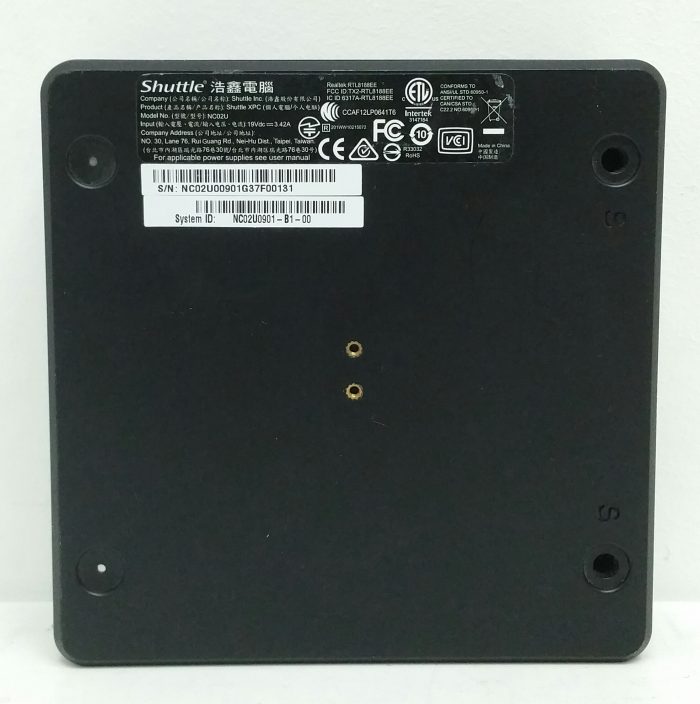 Shuttle NC02U Mini PC 1.6 GHz Celeron 4GB Ram 128GB SSD Windows 10 - Image 3