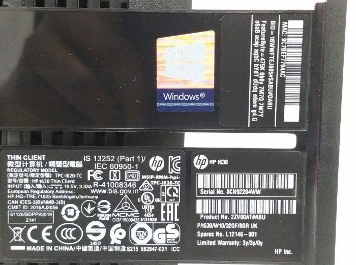 HP t630 TPC-I020-TC Thin Client - Image 5
