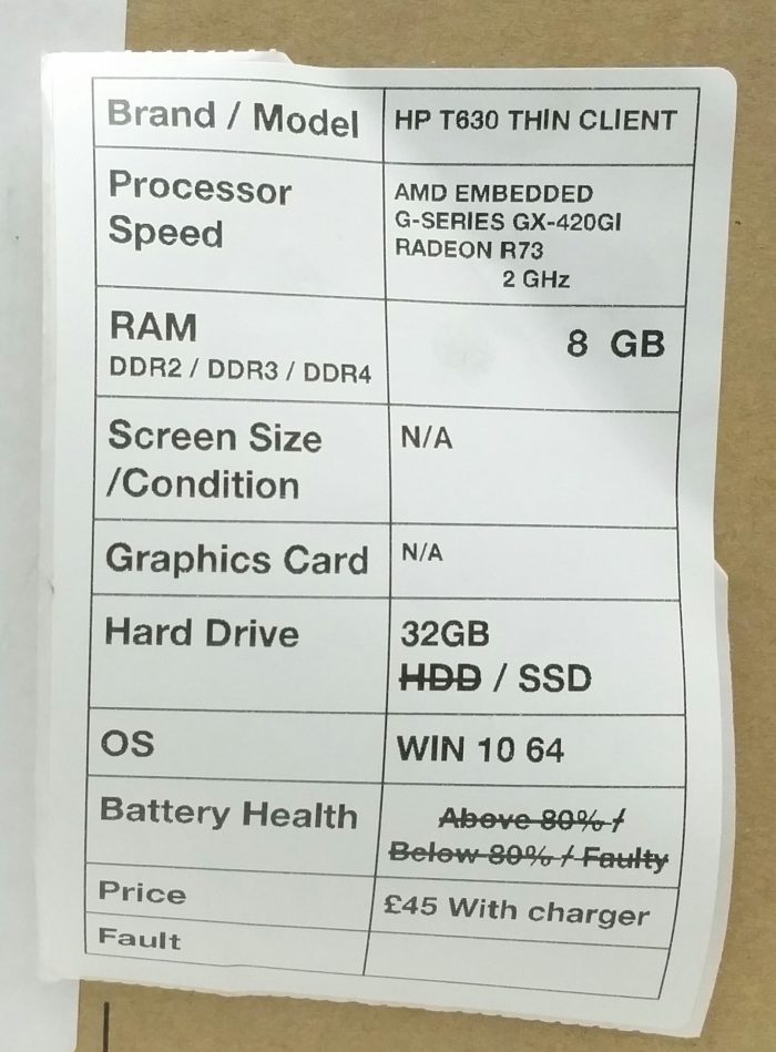 HP t630 TPC-I020-TC Thin Client - Image 3