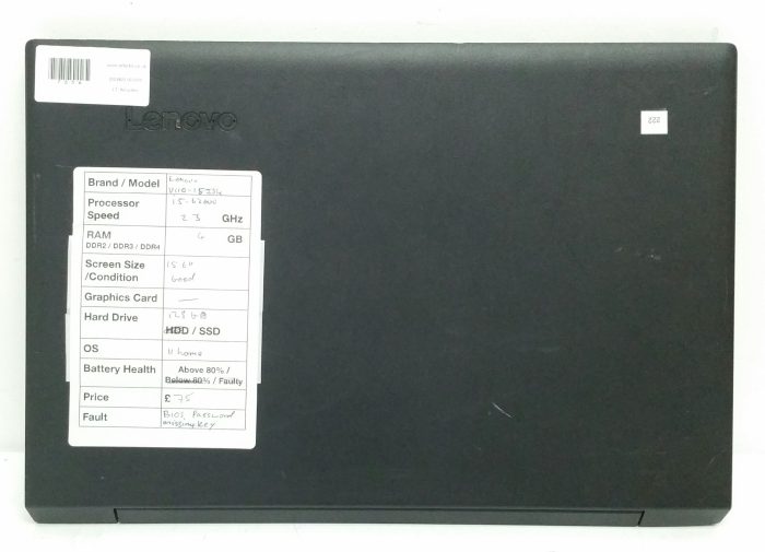 Lenovo V110-15ISK 80TL - i5-6200U 2.3GHz - 4GB Ram - 15.6" - 128GB SSD - Windows 11 Home - Image 2