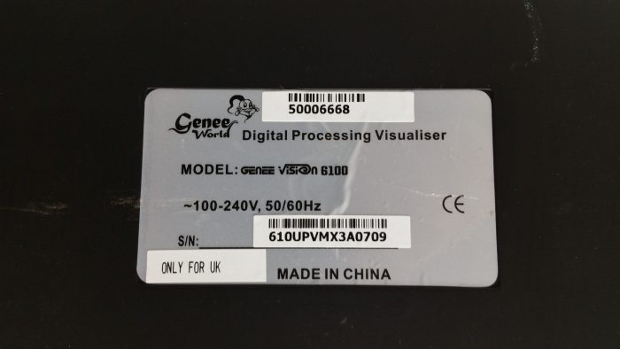 Genee Vision 6100 document scanner visualiser / inspection system electronic - Image 7