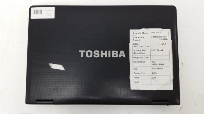 Toshiba Tecra A11/ i3-M370 (1st Gen) 2.4GHz/ 4GB RAM/ 250GB HDD/ Window 10 64bit - Image 4