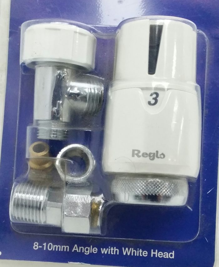 Regis Thermostatic Radiator Valve 8-10mm Angle with White Head - Image 5