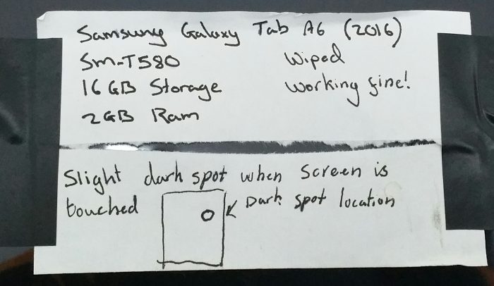 Samsung Galaxy Tab SM-T580 16GB Tablet - Image 3