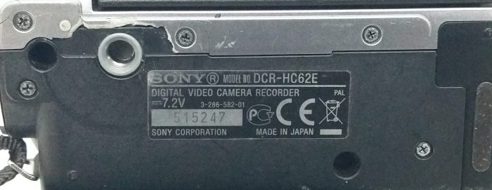 Sony DCR-HC62E Carl Zeiss Vario - Tessar Mega Pixel Wide Touch Panel LCD Video Camera Recorder - Image 3